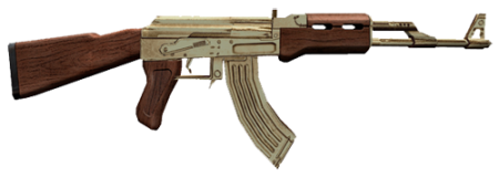 Модель AK-47 Cenizo Golden для КС 1.6
