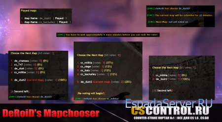 DeRoiD's Mapchooser (менеджер карт)
