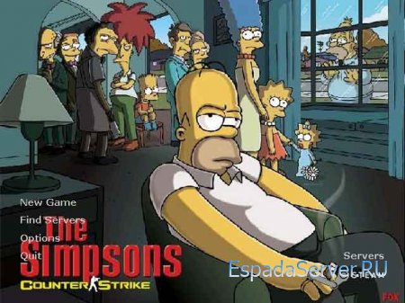 Симпсоны меню для CS 1.6