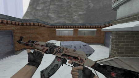HD Модель AK-47 «Payback» из CS:GO с анимацией осмотра для КС 1.6