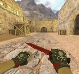 Модель HD ножа «M9 Bayonet | Crimson Web» с анимацией осмотра для CS 1.6