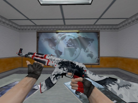 HD Модель AK-47 «WarZilla Red Rage» для CS 1.6