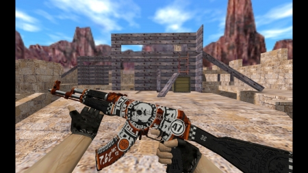 HD Модель AK-47 «Demolition v1»  для CS 1.6