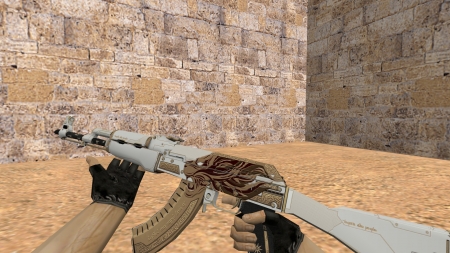 HD Модель  AK-47 «Light Of King» для CS 1.6