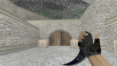 Модель ножа Karambit | Black Panther для CS 1.6
