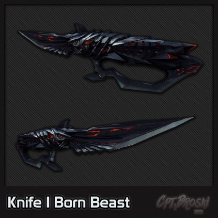 Модель ножа «Crossfire Knife | Born Beast» для CS 1.6