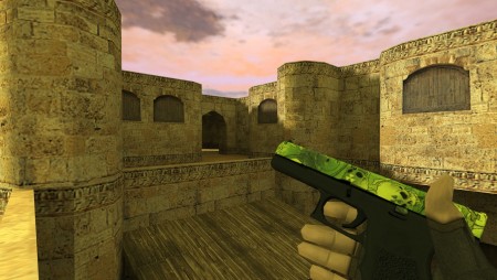 HD модель Glock-18 «Nuclear Garden  Ядерный сад» для Counter-Strike 1.6