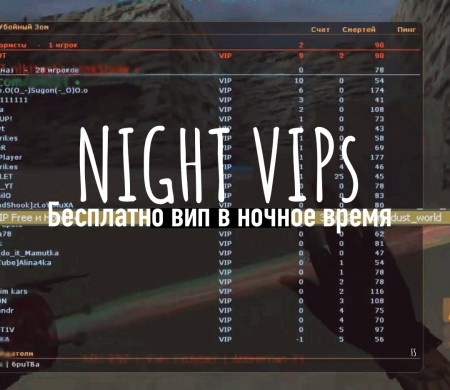 Постер к новости Night VIPs (Вип в ночное время) для CS 1.6